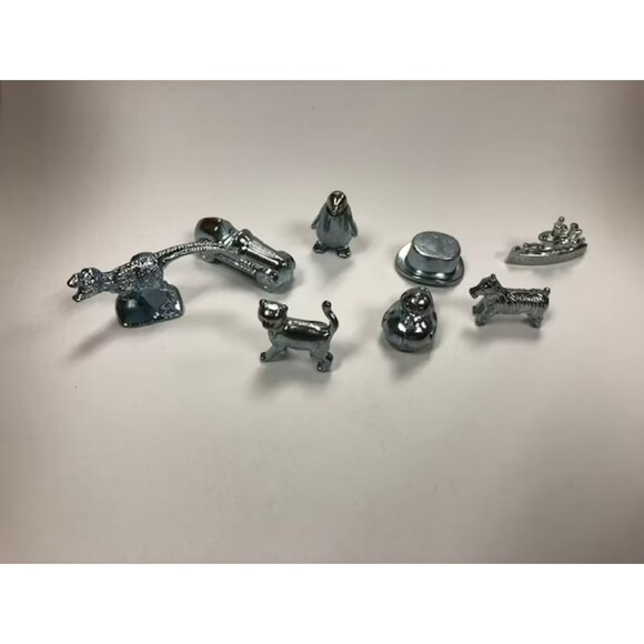 Metal Monopoly game replacement tokens metal game pieces B3 - Picture 1 of 5